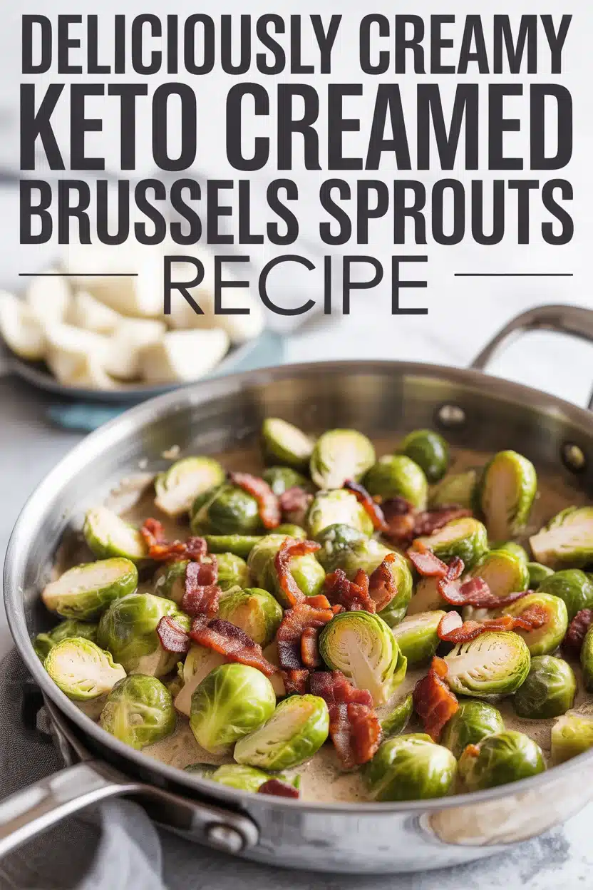 Deliciously Creamy Keto Creamed Brussels Sprouts Recipe