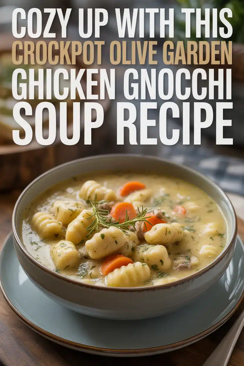 Crockpot Olive Garden Chicken Gnocchi Soup Recipe