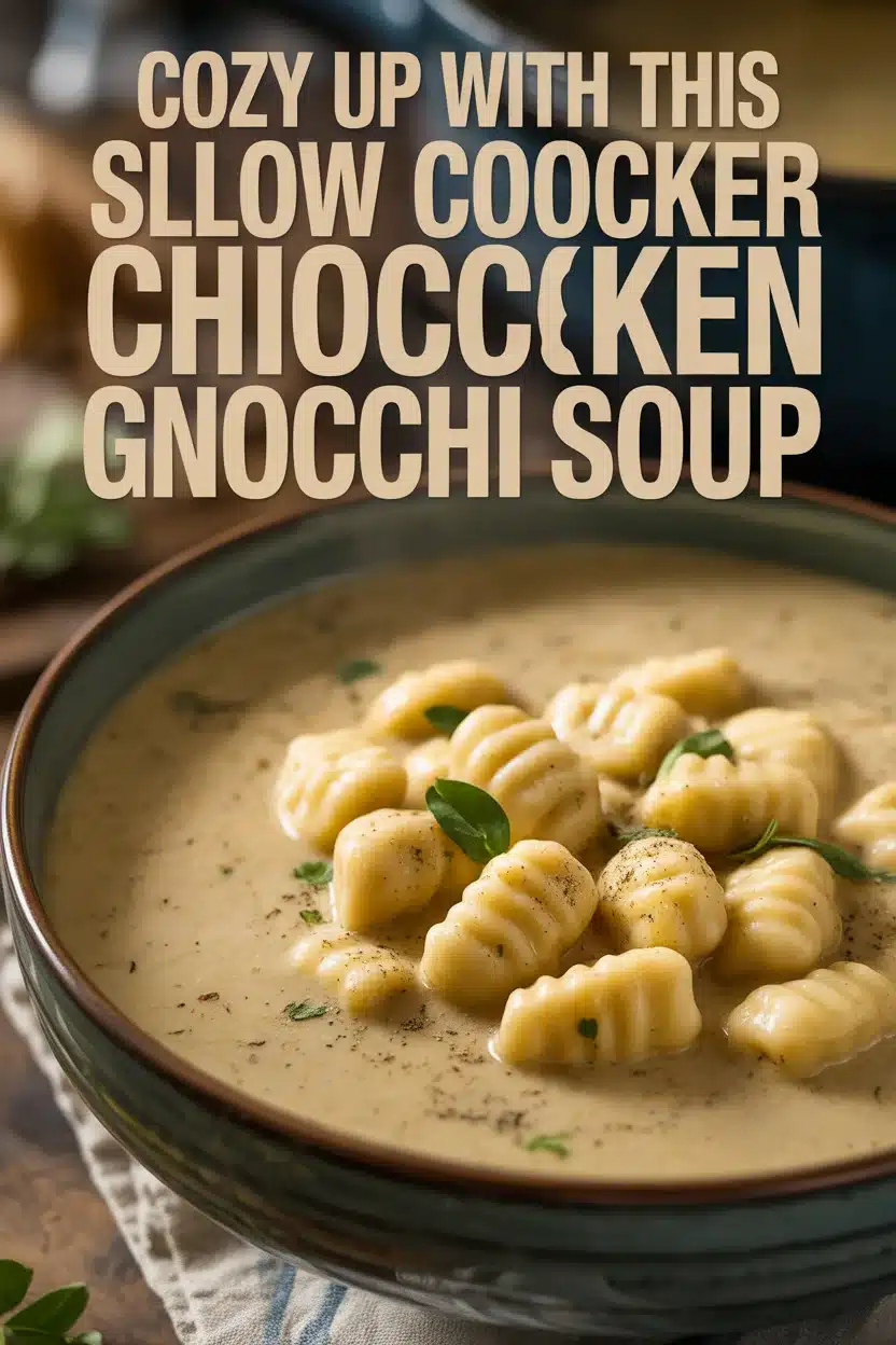 Slow Cooker Chicken Gnocchi Soup