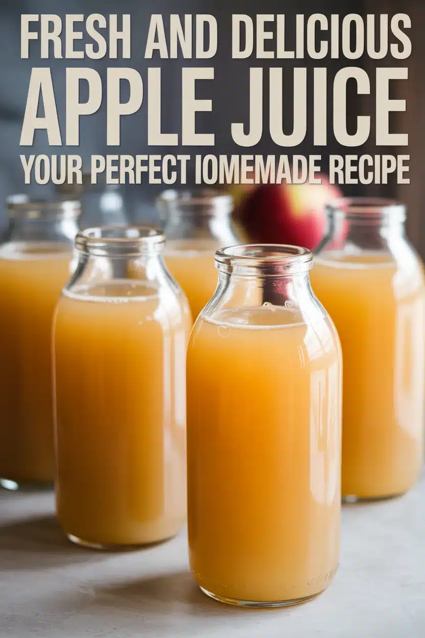Fresh and Delicious Apple Juice: Your Perfect Homemade Recipe