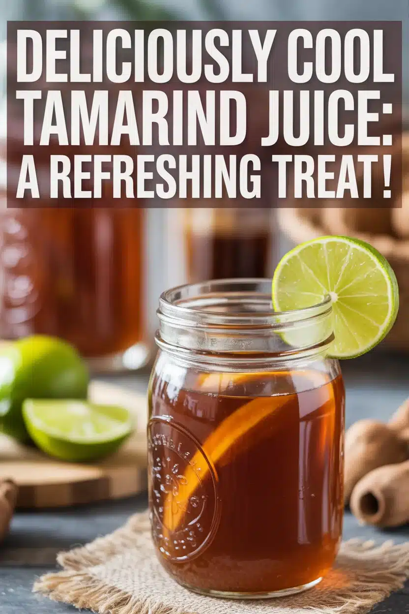 Deliciously Cool Tamarind Juice: A Refreshing Treat!