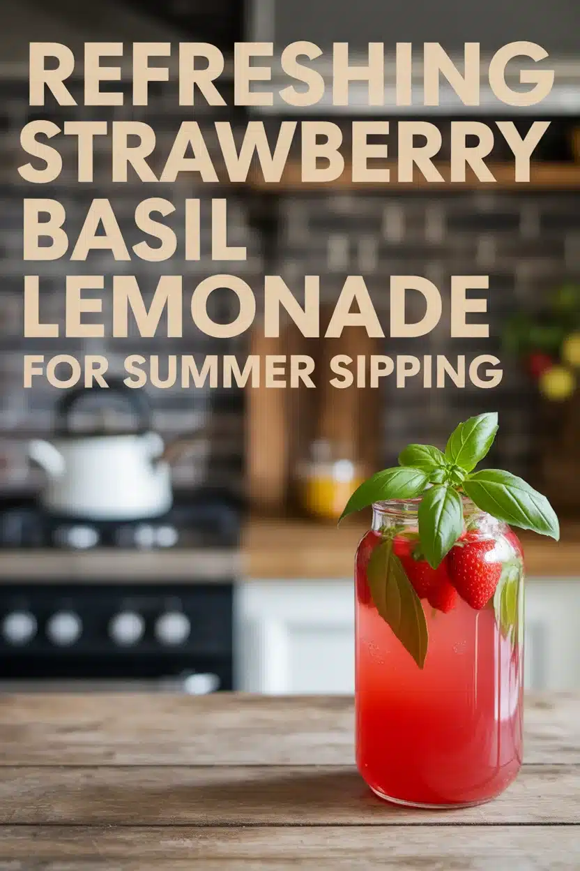 Strawberry Basil Lemonade