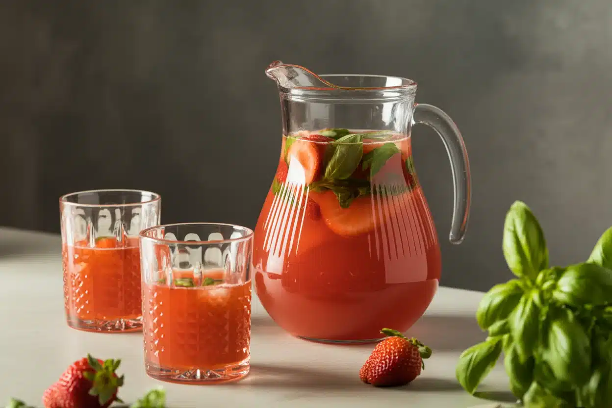 Strawberry Basil Lemonade