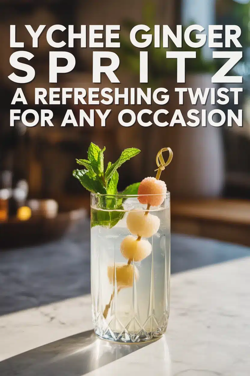 Lychee Ginger Spritz