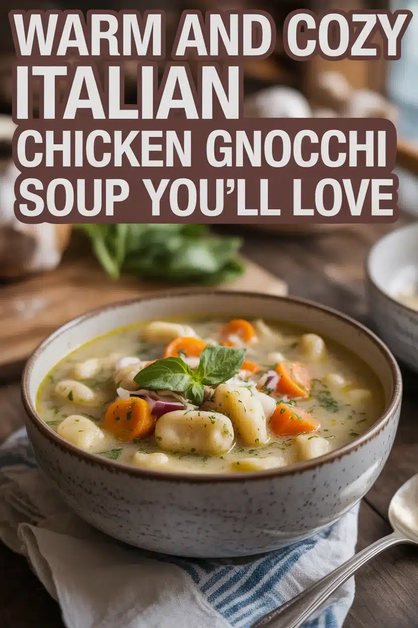 Warm and Cozy Italian Chicken Gnocchi Soup You’ll Love