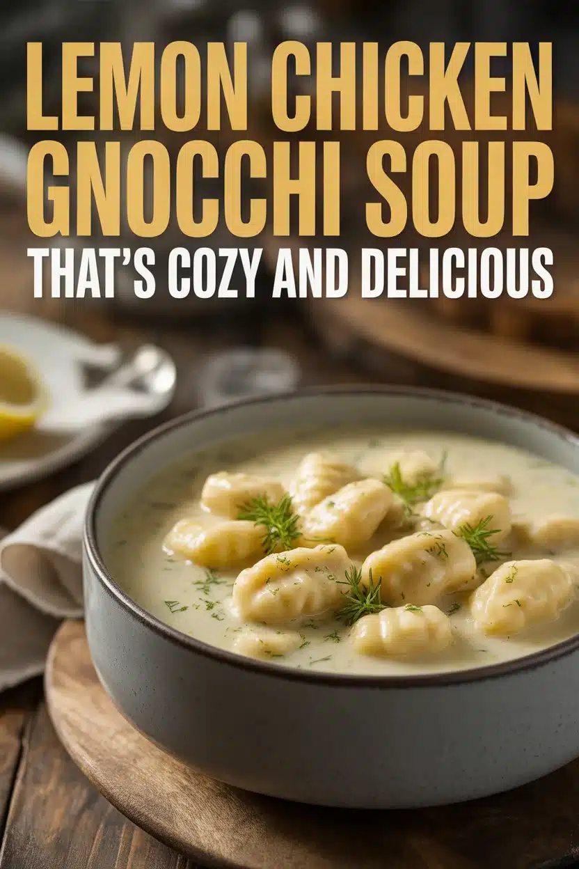 Lemon Chicken Gnocchi Soup
