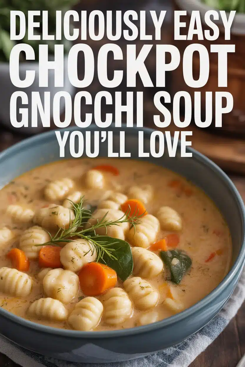 Crockpot Chicken Gnocchi Soup