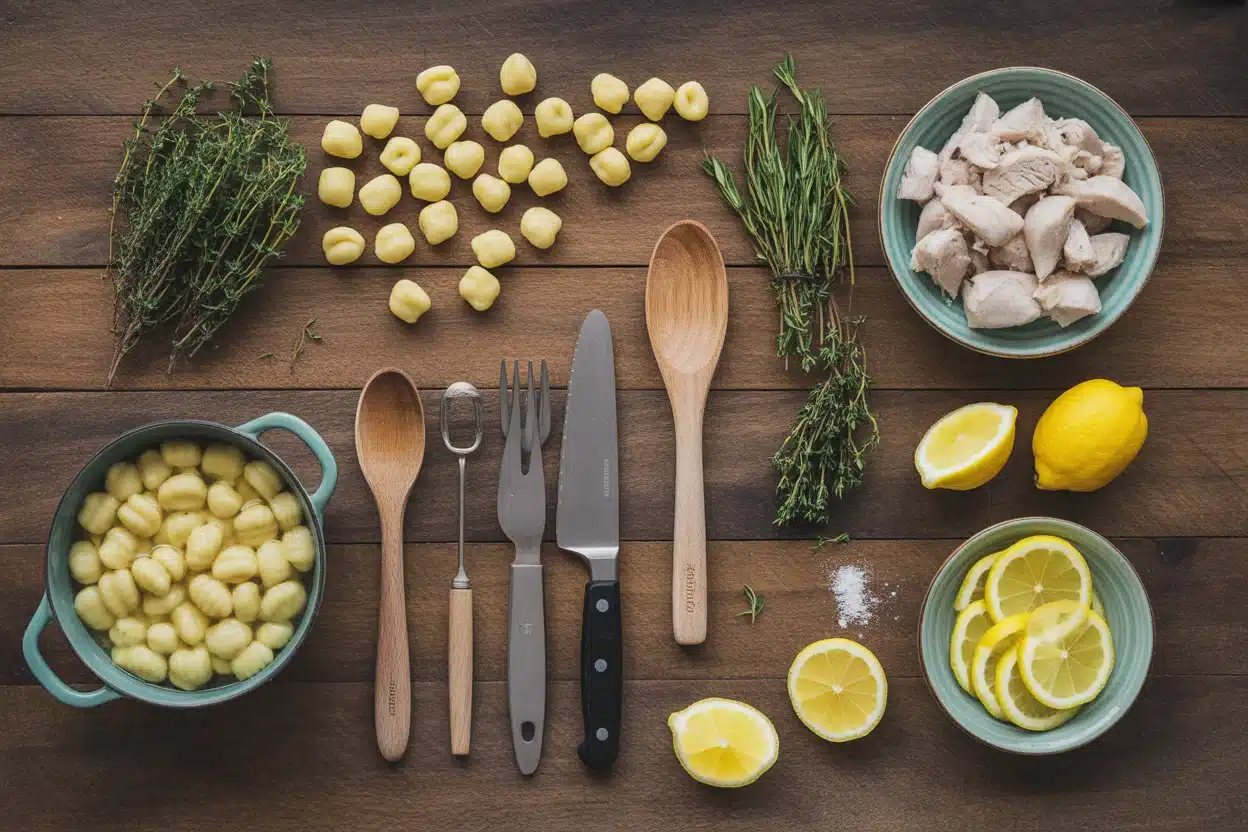 Lemon Chicken Gnocchi Soup