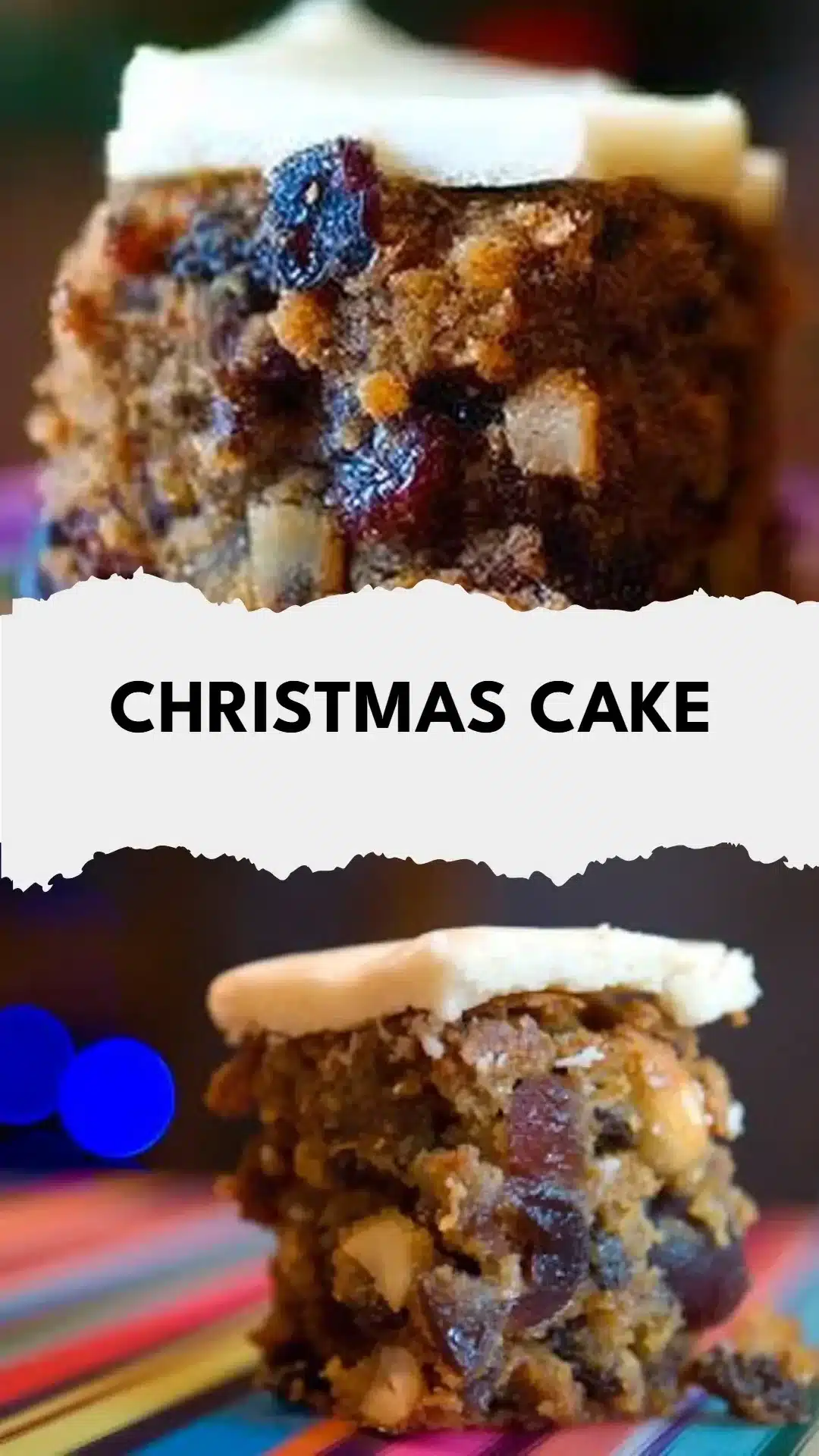 Christmas Cake 1 Festive Christmas cake adorned with seasonal decorations and rich flavors.