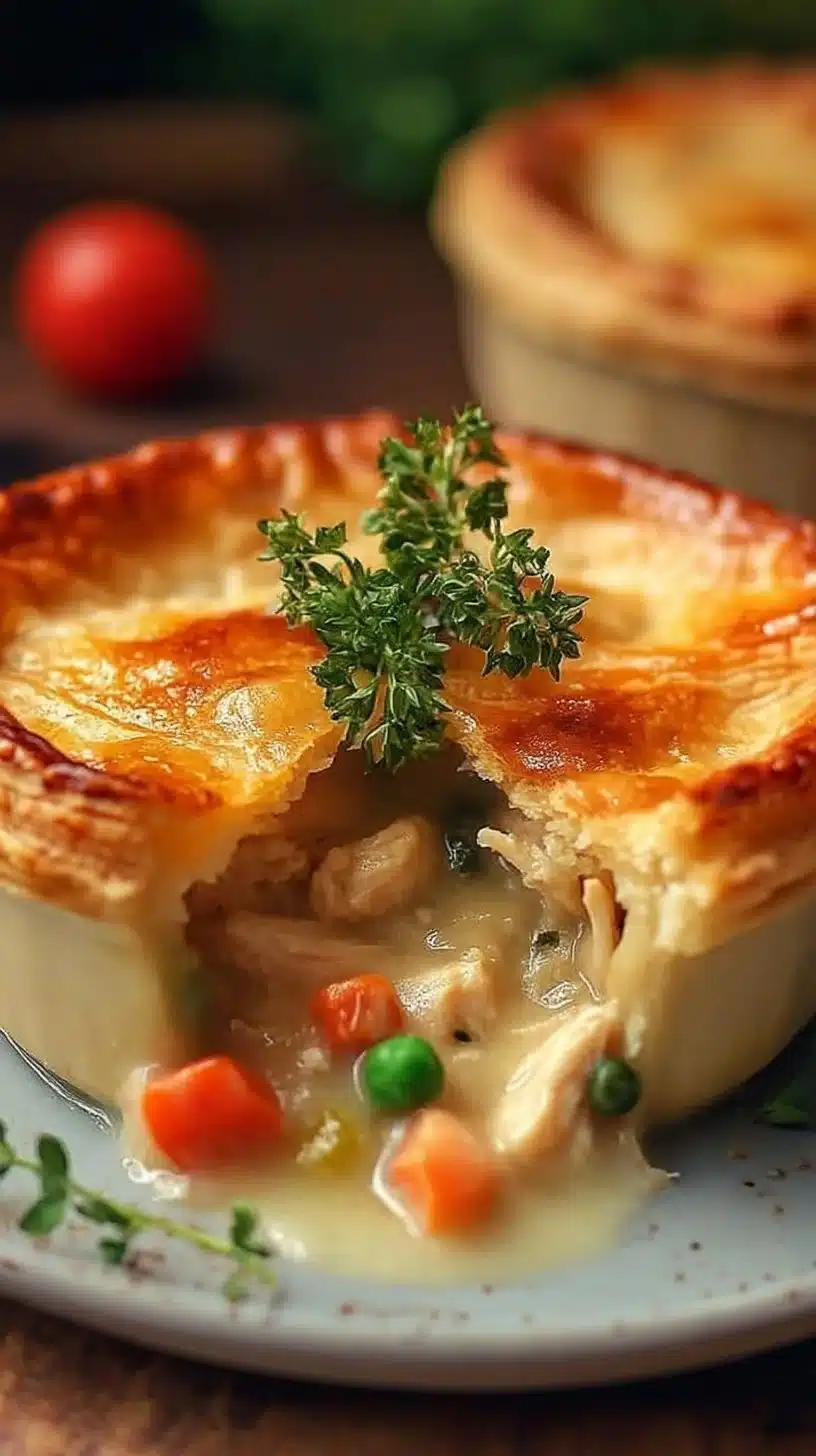 Classic Keto Chicken Pot Pie 1 Delicious Classic Keto Chicken Pot Pie made with low-carb ingredients