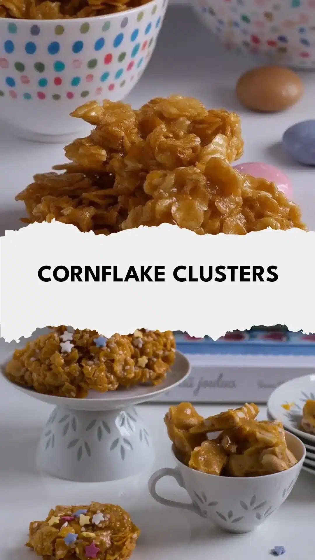 Cornflake Clusters 1 Delicious homemade Cornflake Clusters with chocolate and nuts