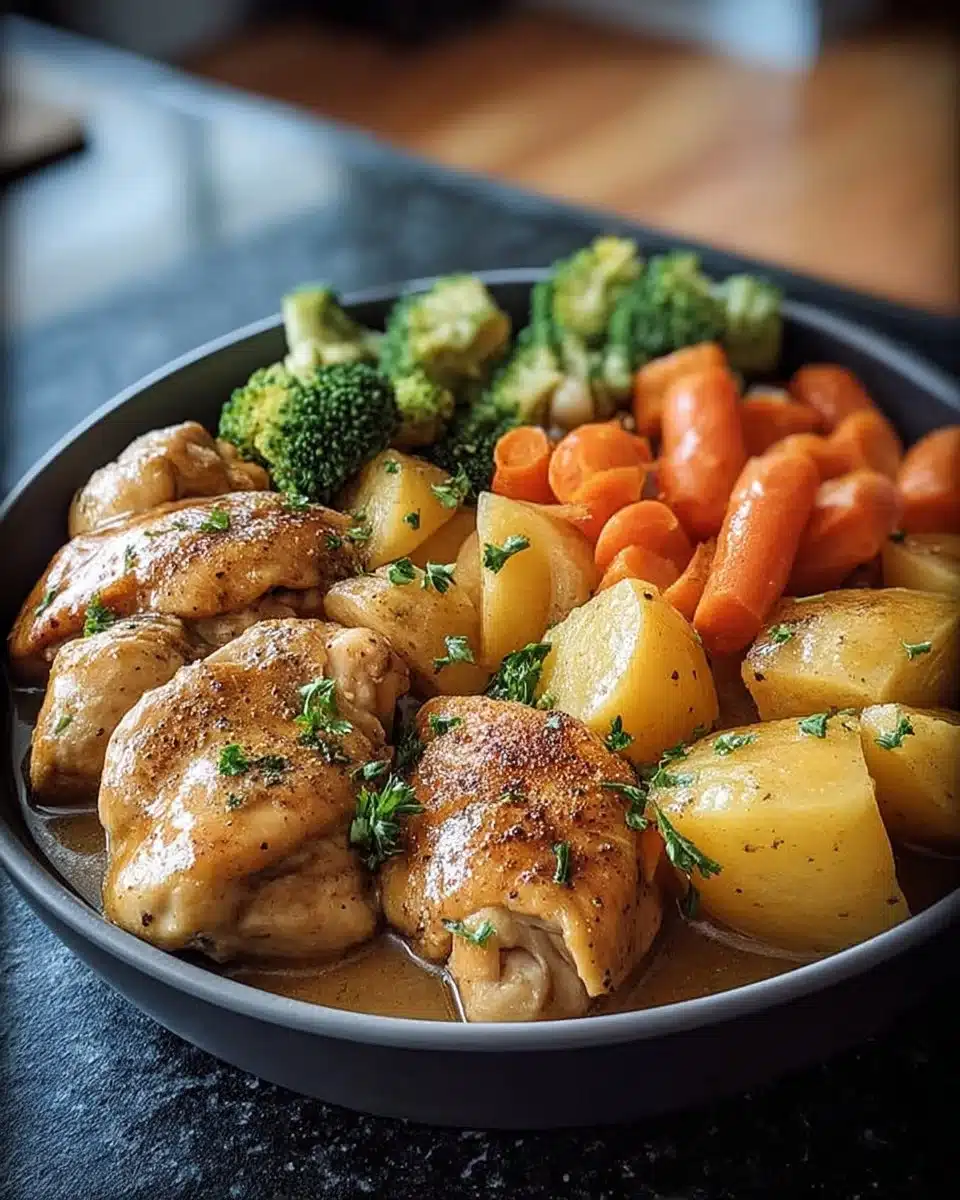 Easy Slow-Cooker Maple Dijon Chicken & Vegetables for Cozy Dinners 1 Slow-cooker maple dijon chicken with vegetables for a cozy dinner