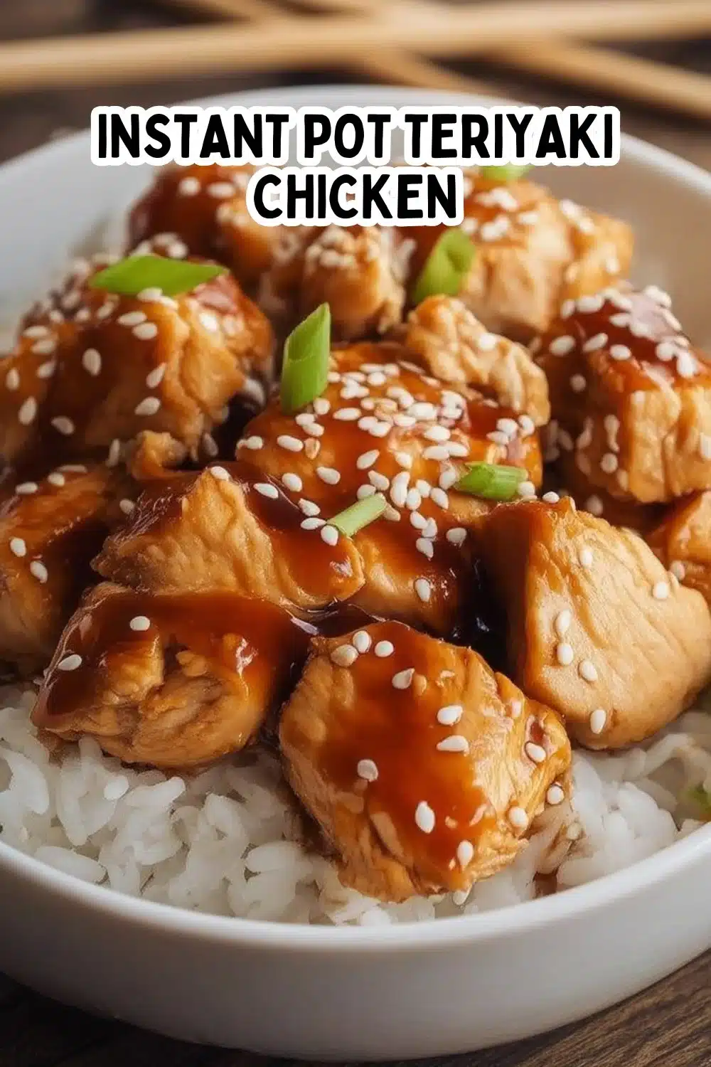 Instant Pot Teriyaki Chicken 1 Delicious Instant Pot teriyaki chicken served with rice and vegetables