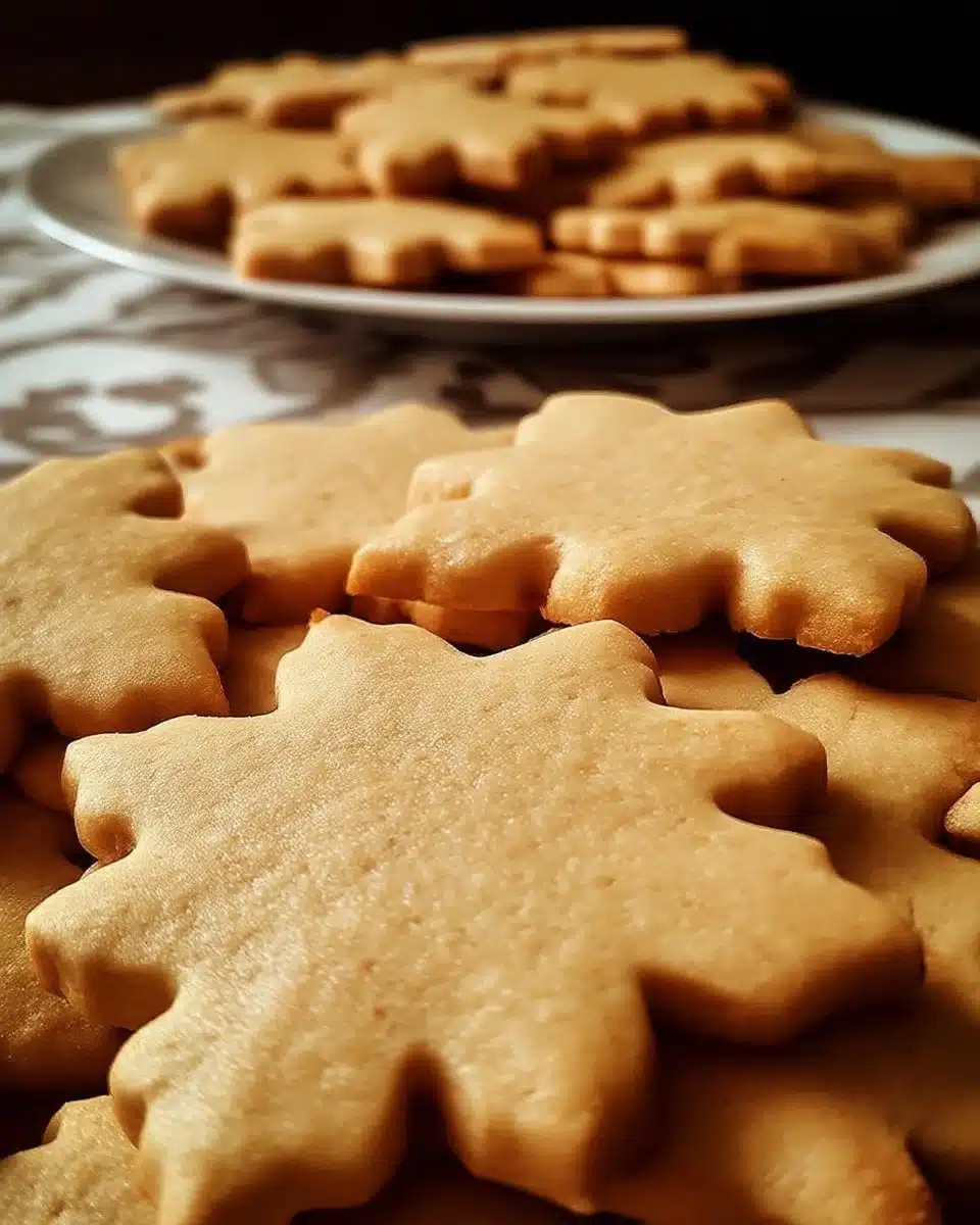 Irresistible Canadian Maple Butter Cookies 1 Delicious Canadian maple butter cookies on a plate, ready to enjoy.