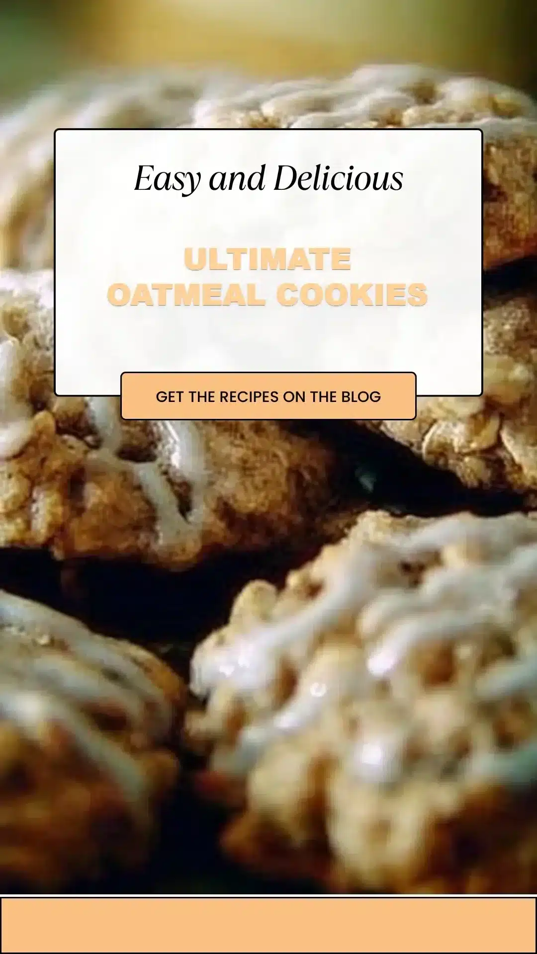 Ultimate Oatmeal Cookies 1 Delicious homemade ultimate oatmeal cookies on a wooden table