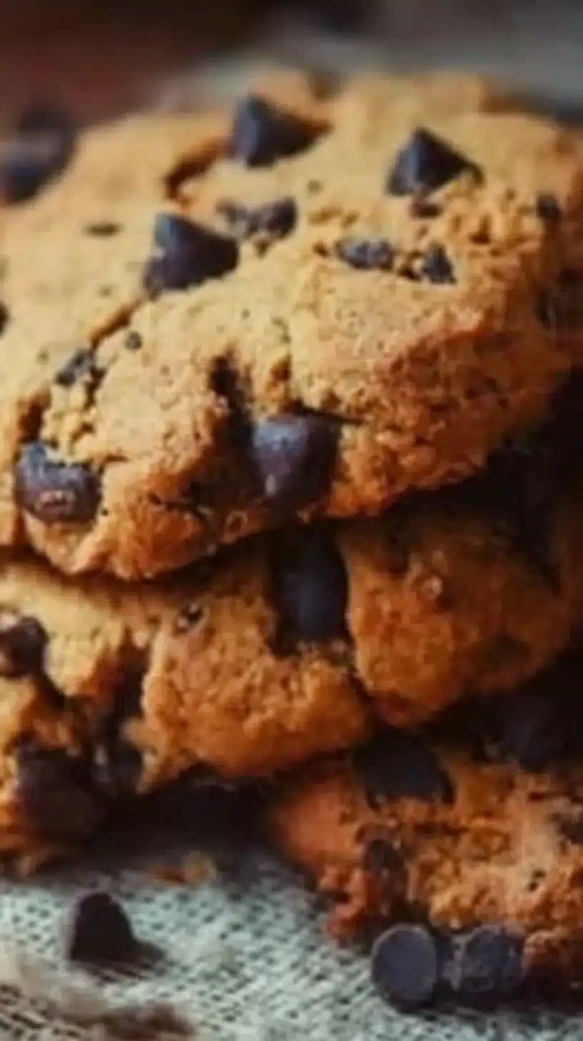 Peanut Butter Chocolate Chip Cookies - Keto Friendly Cookies 1 Keto-friendly peanut butter chocolate chip cookies fresh out of the oven