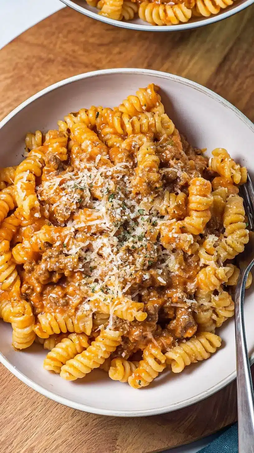 35-Minute One-Pot Creamy Beef Pasta
