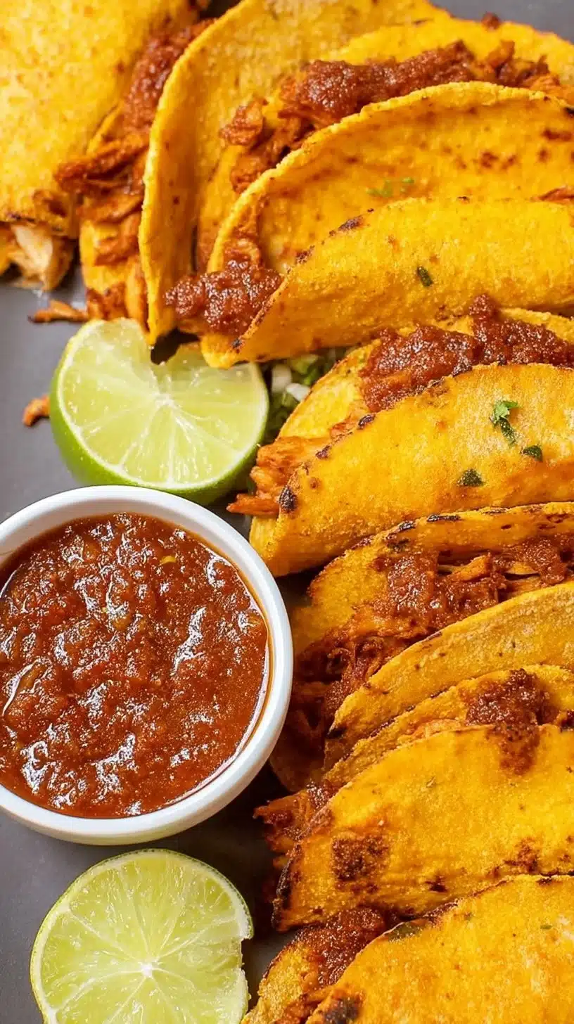 Easy Baked Crispy Chicken Tacos