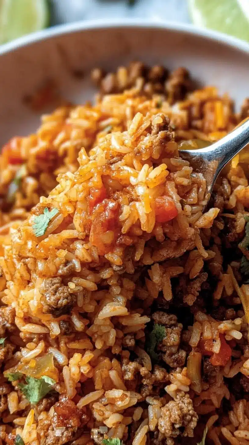 Taco Rice (Mexican Seasoned Ground Beef with Rice)