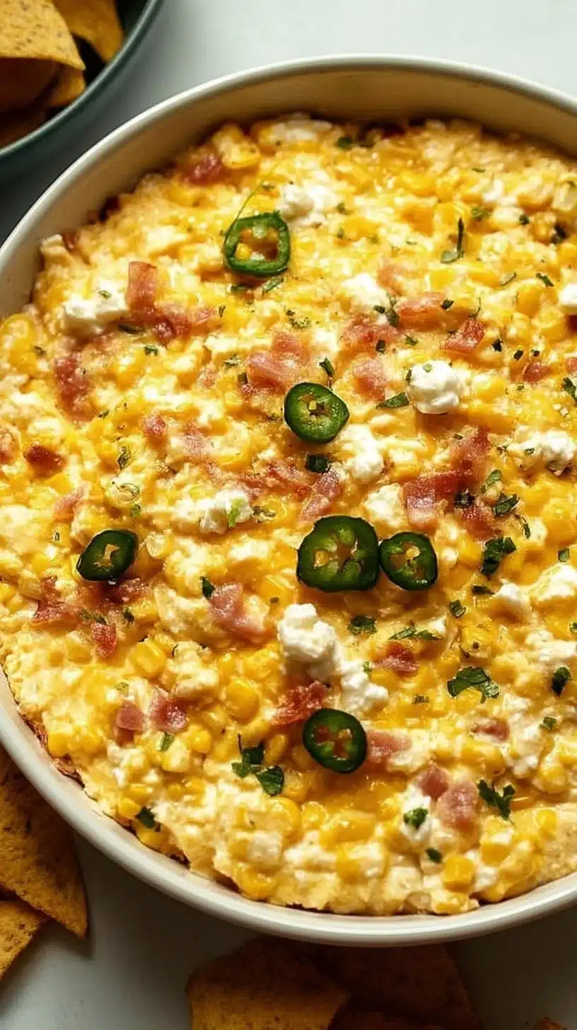 Irresistible Baked Crack Corn Dip