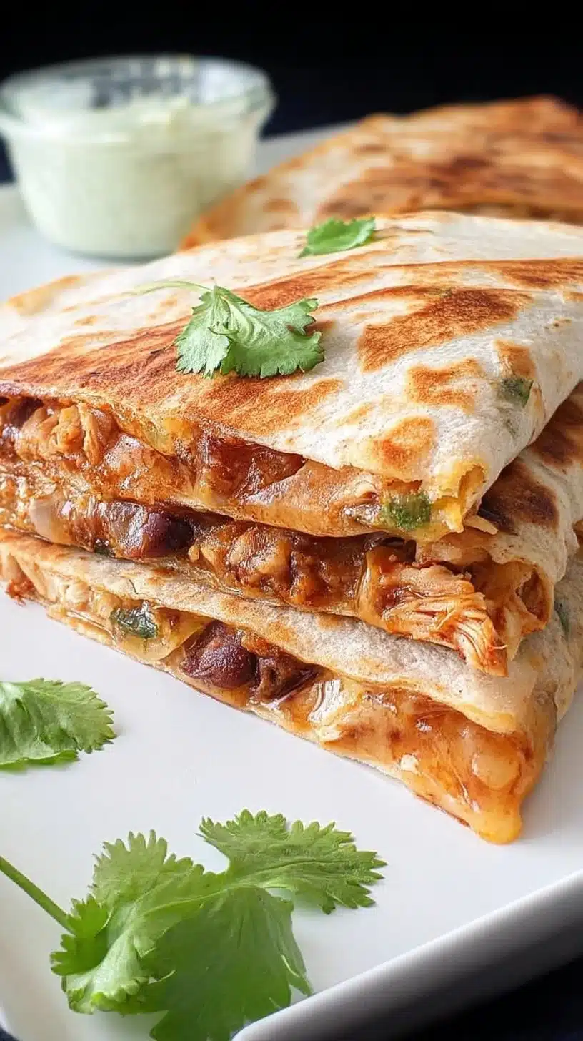 Stuffed Grilled Chicken Quesadillas (Chipotle Copycat)