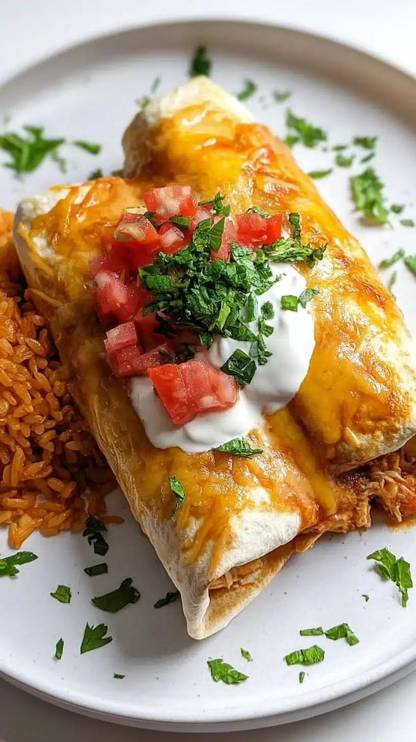 The Best Chicken Chimichangas