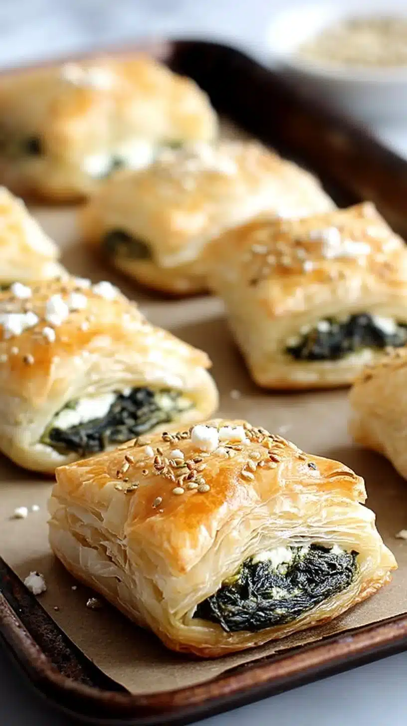 18 Delicious Valentine’s Day Finger Food Ideas 13 Spinach and Feta Puff Pastry Bites