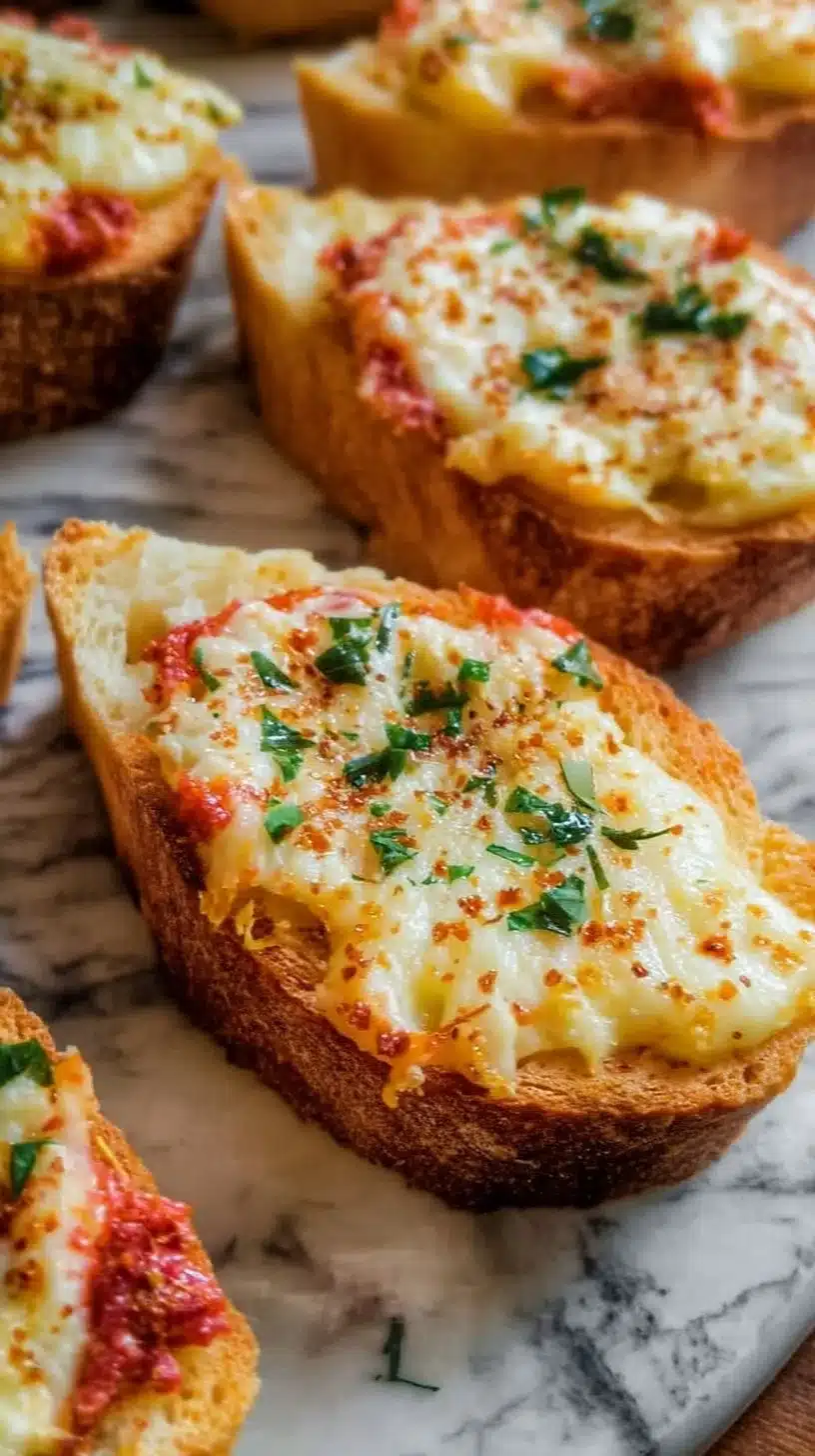 Charmingly Cheesy Garlic Bread