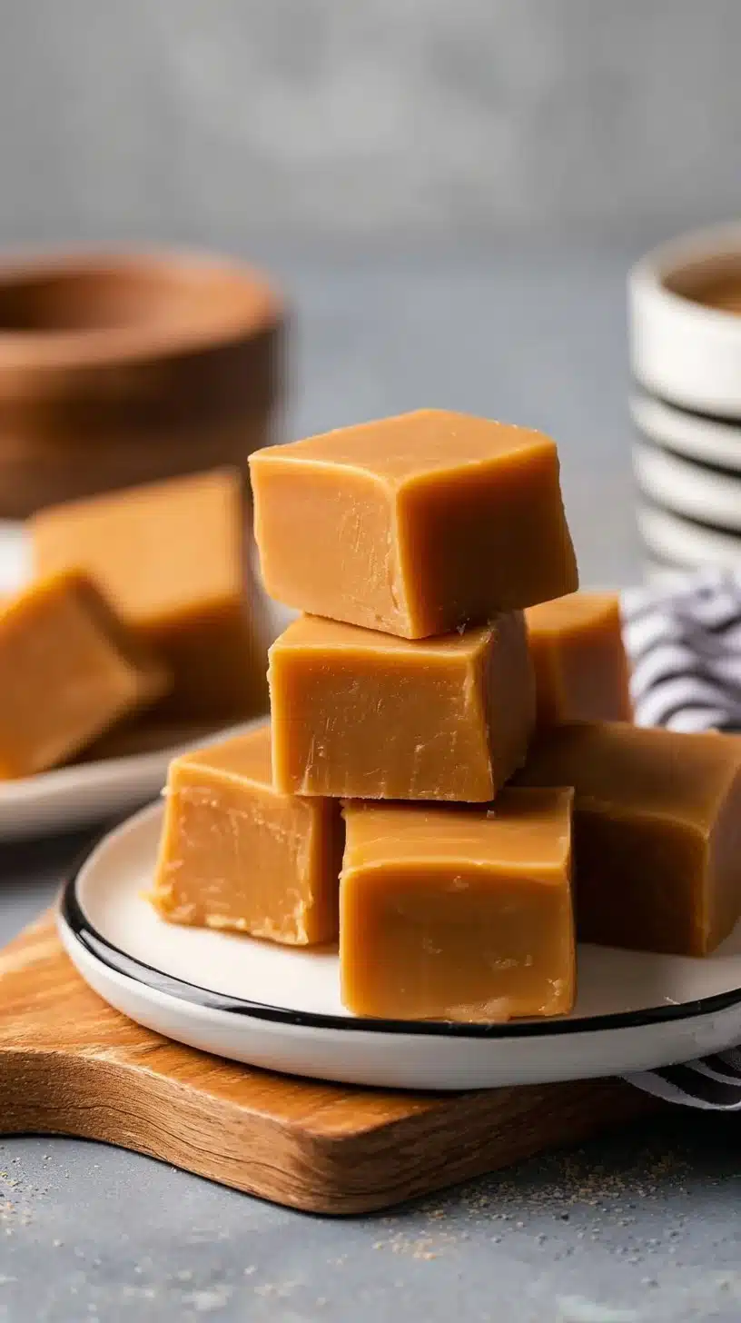 Coffee Caramel Fudge 1 Delicious coffee caramel fudge dessert with a rich texture and flavor