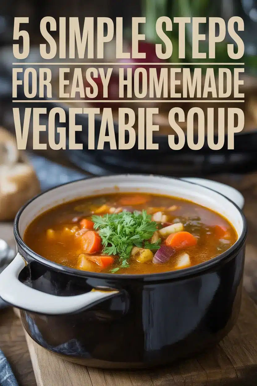 5 Simple Steps for Easy Homemade Vegetable Soup 5 easy homemade vegetable soup